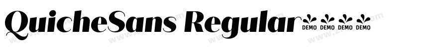 QuicheSans Regular字体转换